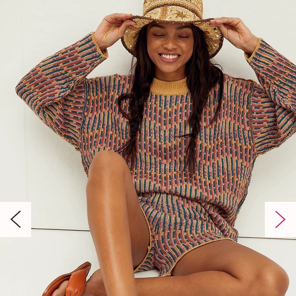Malibu Pattern Sweater Set - Free People - Never worn